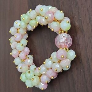 Handmade rose color bracelet
